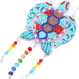5D Diamond Painting Animal Wind Chimes, Sea Turtle Diamond Paint by Number Kits Hanging Pendant with Chain for Home Wall Window Decor, Adults Kids Bairdish