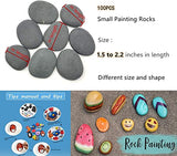 Lifetop 100 PCS Painting Rocks Bulk, Natural River DIY Rocks Flat & Smooth Kindness Rocks for Arts, Crafts, Decoration, Small Rocks for lifetop