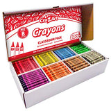 Cra-Z-Art Crayon Bulk Class Pack 800ct 8 Assorted Colors Cra-Z-Art