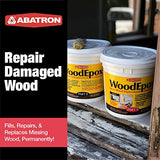 Abatron WoodEpox Kit - 12 oz - 2-Part Structural Epoxy Adhesive Filler - Wood Filler Putty Abatron