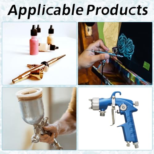 BLMHTWO 11 Pieces Airbrush Cleaning Kit, Airbrush Accessories Airbrush Spray Cleaning Repair Tool Kit Includes 1 Piece Wash Needle 5 Pieces Cleaning BLMHTWO