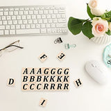 OLYCRAFT 300Pcs Wood Blank Letter Tiles 20x18mm Unfinished Wooden Squares Blank Wood Cabochons Unfinished Square Wood Tiles for DIY Crafts Wood OLYCRAFT