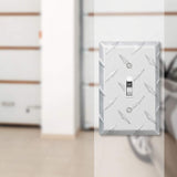 Amerelle 955T Diamond Plate Wallplate, 1 Toggle, Aluminum AMERELLE
