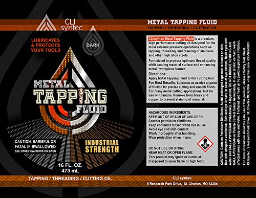 Premium Metal Tapping Fluid - 16 FL. OZ. Threading and Cutting Oil CLIsyntec