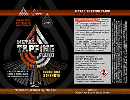 Premium Metal Tapping Fluid - 16 FL. OZ. Threading and Cutting Oil - WoodArtSupply