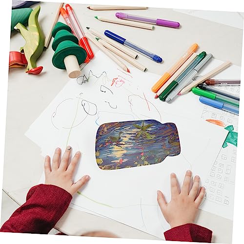 OHPHCALL 24pcs Board Signage Mason jar Wooden Pieces Unfinished Wood DIY Crafts Wooden Pendant Blank Wooden Sign Crafts Wood Ornaments for Crafts OHPHCALL