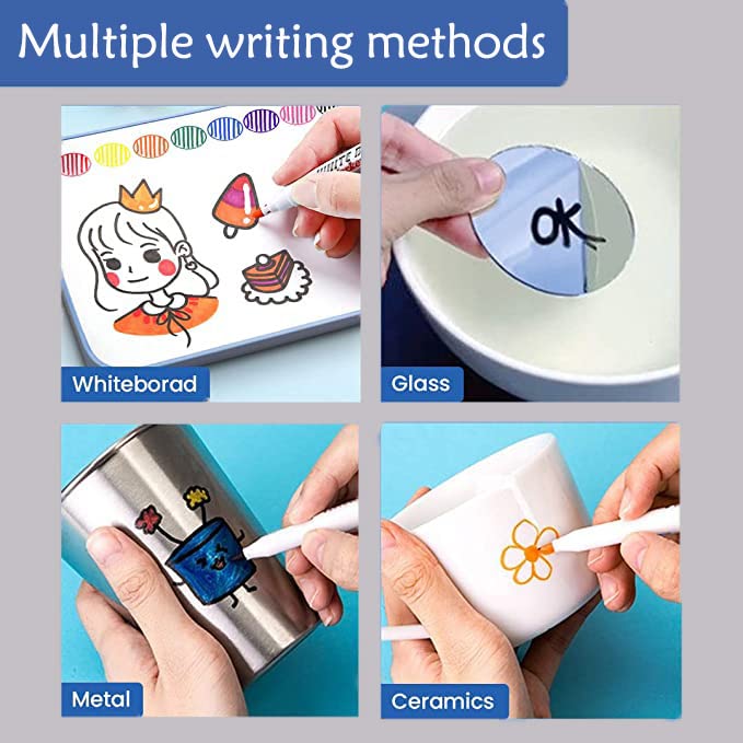 IRWPITW Magical Water Painting Pens for Kids, 12 Colors Magic Drawing Pen Bundle, Kiddies Create Magic Pen Floating Ink Drawings Set with Spoons and IRWPITW