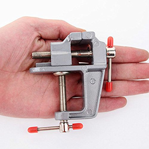 Sourcemall Mini Bench Vise Small Table Clamp Hobby Craft Repair Tool (Clamping Range: 0-1.2inch) Sourcemall