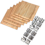 6Pcs 2.75x2.36 Inch Large Wooden Candle Wicks with Metal Bases for Candle Making Craft, Natural Wood Rectangle Candle Cores for DIY Soy Wax Candles Lenisc