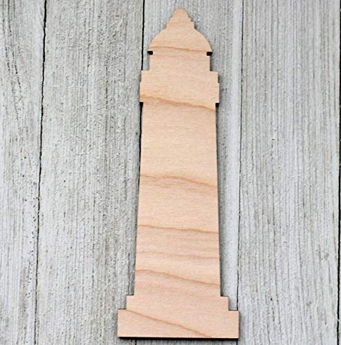 20" Lighthouse Nautical Sea Unfinished Wood Laser Cutout Cut Out Shapes Crafts Sign