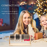 Zerodeko Craft Ribbon Organizer, Wood Thread Holder Ribbon Storage Rack Sewing Stand Organizer Ribbon Spool Storage Tool for Gift Wrapping Paper, Zerodeko