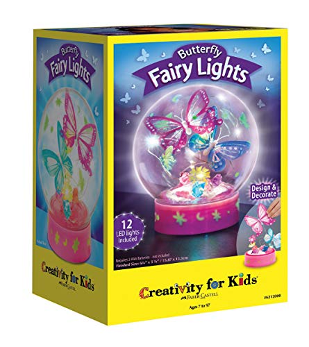 Creativity for Kids Butterfly Fairy Lights Craft Kit - Makes 1 Butterfly Night Light for Kids Creativity for Kids