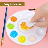 15 Pack Paint Tray Palettes for Kids, Plastic White Palettes for Students, Paint Holder, Paint Supplies LNAUJS