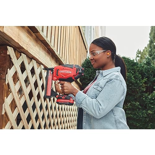 CRAFTSMAN V20 Narrow Crown Stapler, Cordless, 18 Gauge, Tool Only (CMCN618NB) - WoodArtSupply