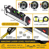 Ofircreation Stud Finder & Multifunction Device (Laser Level line, Leveler, Metric Ruler) - Stud Finder Wall Scanner With Laser Level Can Be Used as OFIRCREATION