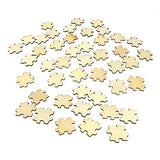 Honbay 100PCS Unfinished Wooden Blank Puzzle Pieces Mini Wood Jigsaw Puzzles for Crafts Arts and Card Making HONBAY