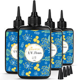 Bsrezn 400g UV Resin Hard, Crystal Clear UV Cure Epoxy Resin Kit Premixed Resina UV Transparent Solar Activated Glue for Jewelry Making Fast Curing Bsrezn