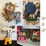 Honbay 104PCS 15mm/0.6inch Wooden Letters, Letter Wood Pieces Wood Slices Wood Chips for DIY Crafts - 26 Letters, 4pcs for Each HONBAY