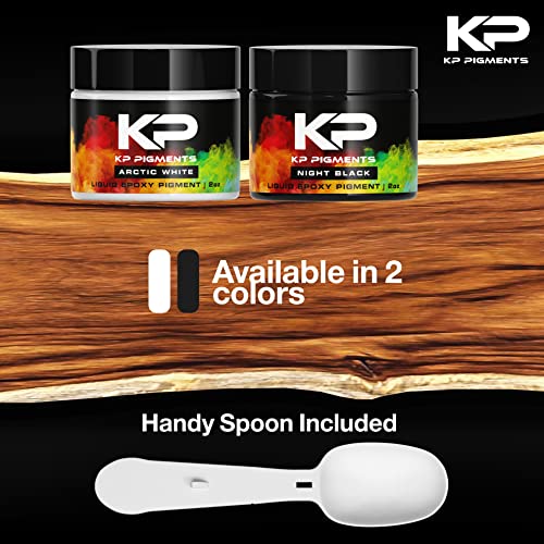 KP Pigments Epoxy Pigment, Epoxy Resin Tint with Spoon for Arts and Crafts, Jewelry, and Cups (Arctic White) KP Pigments
