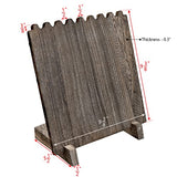 Ikee Design Set of 2 Wood Necklace Jewelry Display Stand for 8 Necklaces, Necklace Display Holder, Wood Plank Necklace Display Stand, Coffee Color Ikee Design