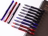 EYEYE Liquid Ink Roller Ball Pens Fine Point, 4 Blue 8 Black 4 Red 16 Pcs Extra Fine Rollering Pen, 0.5mm Needle Nib, Free Ink Roller, Rollerball EYEYE
