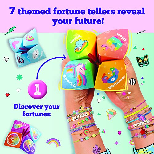 Craft-tastic — DIY Fortune Bracelets — Craft Kit — Create The Fortune Teller, Use Matching Scratch-Off Cards, and Discover which Bracelets to Make — - WoodArtSupply