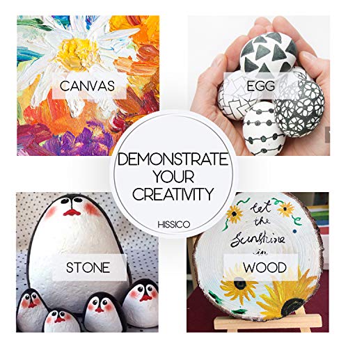 Acrylic Paint White Color (128 oz/1 Gallon), Titanium White With Rich Pigment Non Toxic Paint for Kids Students Artists Painters HissiCo