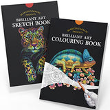 Marvin's Magic - Colouring Book & Sketch Pad Bundle - Animal Colouring Book - 36 Pages - Colouring Books for Children - Adult Colouring Books Marvin's Magic