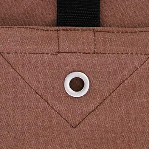 WHITEDUCK 12'x20' Canvas Tarp 18 oz/37 Mil Heavy Duty Waterproof UV Resistant, Rustproof Grommets, Industrial & Commercial Use Cloth Tarp (Finished WHITEDUCK