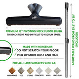 OVO 5PCS Universal Vacuum Cleaner Accessories Accessories-12in Floor, Dusting, Crevice, Board Caddy Tool, Upholstery Brush, 1 1/4 inch (32mm) Inner OVO