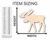 Unfinished Wood Moose Shape - Animal - Craft - up to 24" DIY 5" / 1/8" 24 Hour Crafts