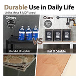 HOMEDANT House Z-Beam White 48" Wide Heavy Duty Garage Storage Shelving Adjustable 5-Tier Metal Shelves Laminated Organization Shelf Industrial HOMEDANT