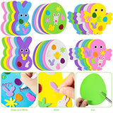 Max Fun 302pcs Foam Stickers Set DIY Egg Chick Easter Decorations for Kids Crafts Party Favors Supplies (Easter Egg+Bunny+Chicks) Max Fun