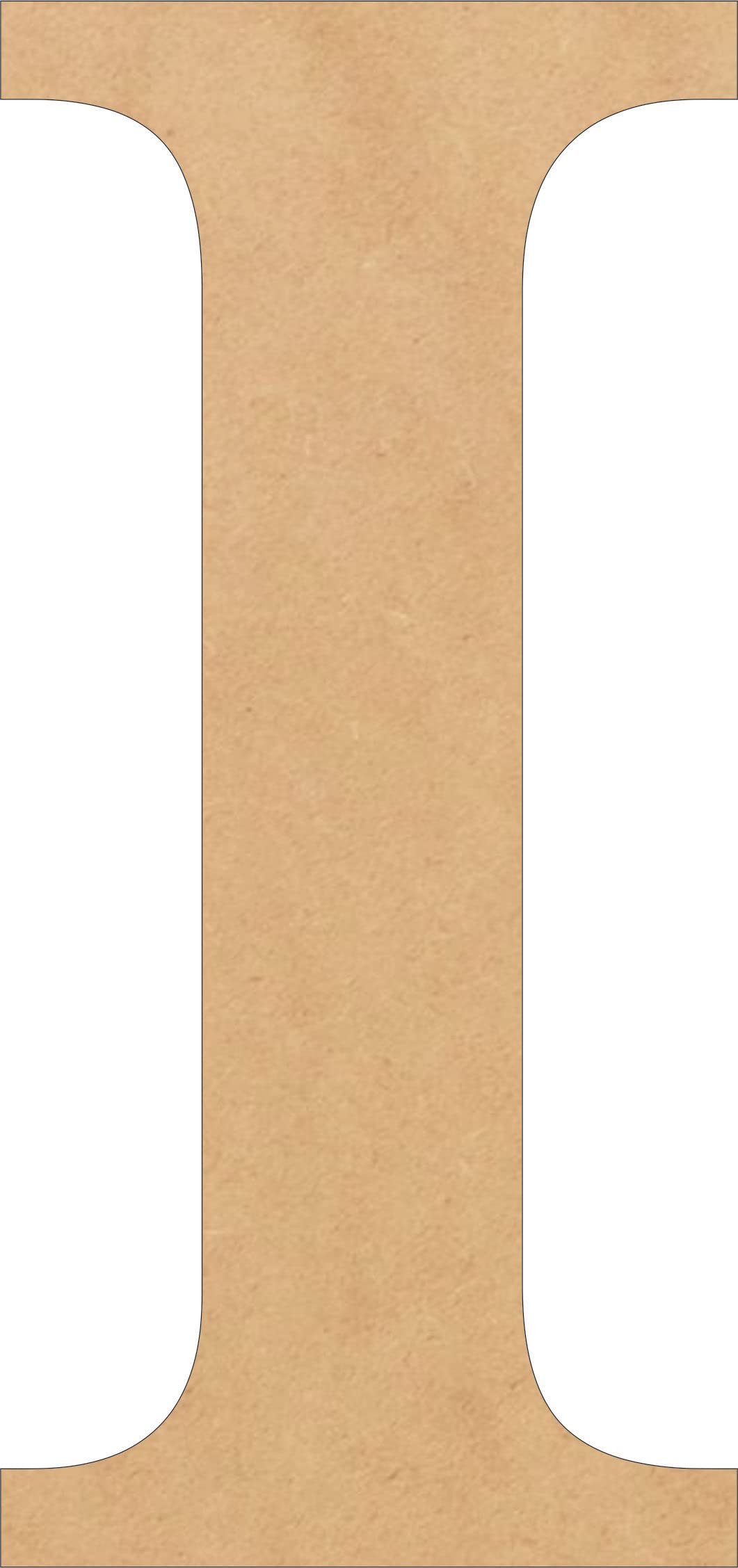 Unfinished Wooden Letter I Times Font, 2 Inch Small Wood Alphabet for Kids Paintable Crafts, Classic Wall Hanging Blank Cutout NEXTCraft