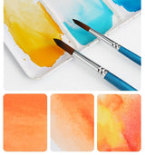 PENTRISTA Watercolor Paint set, 36 Colors Premium Solid Watercolor Half Pans in Tin Box, 1 refillable Water Brush Pen, Art Pigment Kit Perfect for PENTRISTA