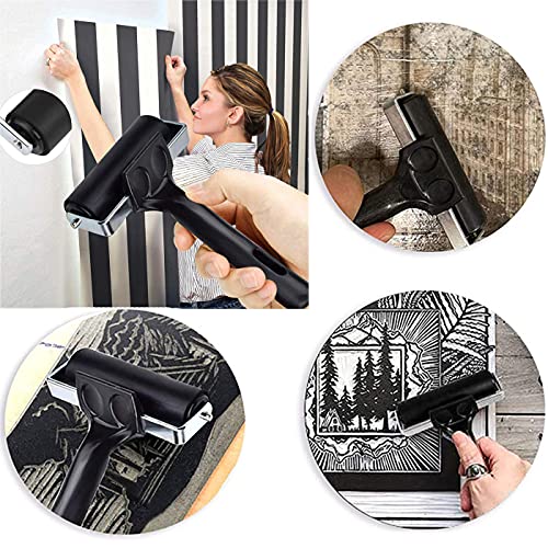 VinBee Soft Rubber Brayer Rollers for Crafting Brayer Rollers for Printmaking Brayer Tool Paint Brush Ink Applicator Art Craft Oil Painting Tool 3 VinBee