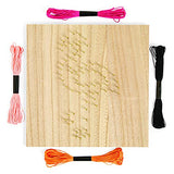 Fun Express DIY Flamingo String Art Kit (Includes Wood Base, Hardware and String) DIY Crafts for Kids and Adults Fun Express