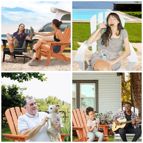 Wood Adirondack Chair Outdoor Chairs Patio Chairs Lawn Chair Wooden Patio Folding Chair for Outside Porch Chair Fire Pit Chairs for Garden Backyard