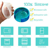 12 Pcs Resin Molds Set Epoxy Coaster Storage Box in Rectangle Round Silicone Casting Mold for Halloween DIY Art Craft Cup Mat Patelai