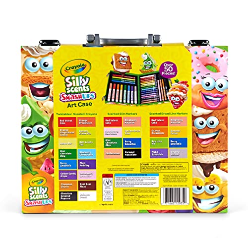 Crayola Silly Scents Mini Inspiration Art Case Coloring Set, Gift for Kids Age 4+ Crayola