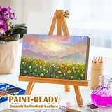 16 Pack Unfinished Wood Blocks for Crafts, 5 X 3 X 1 Inch MDF Wood Board Wooden Rectangle Blocks Craft Panels for Art and Crafts, Engraving, Aweyka