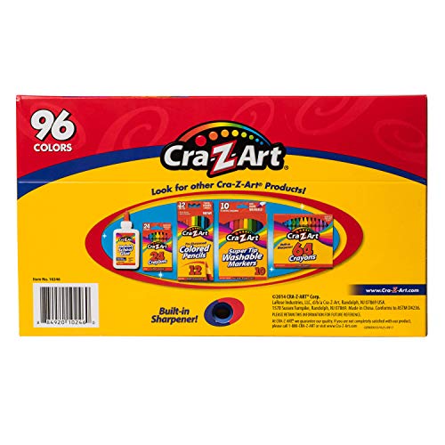 Cra-Z-Art 96ct Crayons in Flip-Top Box with Sharpener Cra-Z-Art