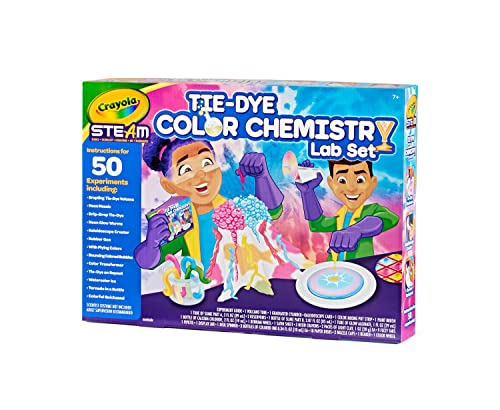 Crayola Tie Dye Color Chemistry Set for Kids, STEAM/STEM Activities, Educational Toy, Ages 7, 8, 9, 10 Crayola