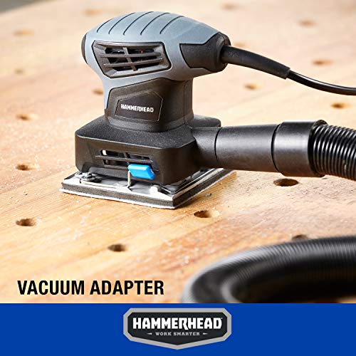 Hammerhead 2.0-Amp 1/4 Sheet Palm Sander with 12pcs Sandpaper– HAPS020 Hammerhead