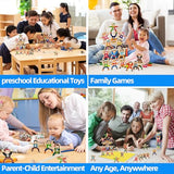 Wooden Stacking Toys,16Pcs Circus Hercules Acrobatic Troupe Interlock Toy,Balancing Building Blocks Game Toddler Puzzle Toys,for 3 4 5 6 Years Old moopok