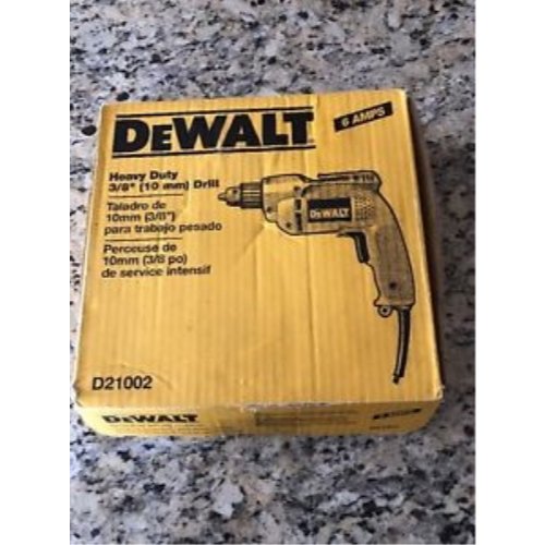 DEWALT Corded Drill with Keyed Chuck, 7.0-Amp, 3/8-Inch (DWE1014) - WoodArtSupply