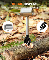 BURTOK Bushcraft Hand Auger Wrench, Heavy-Duty Scotch Eye Wood Auger, Hand Auger Wood Drill, Manual Hole Maker Multitool with Leather Case for burtok