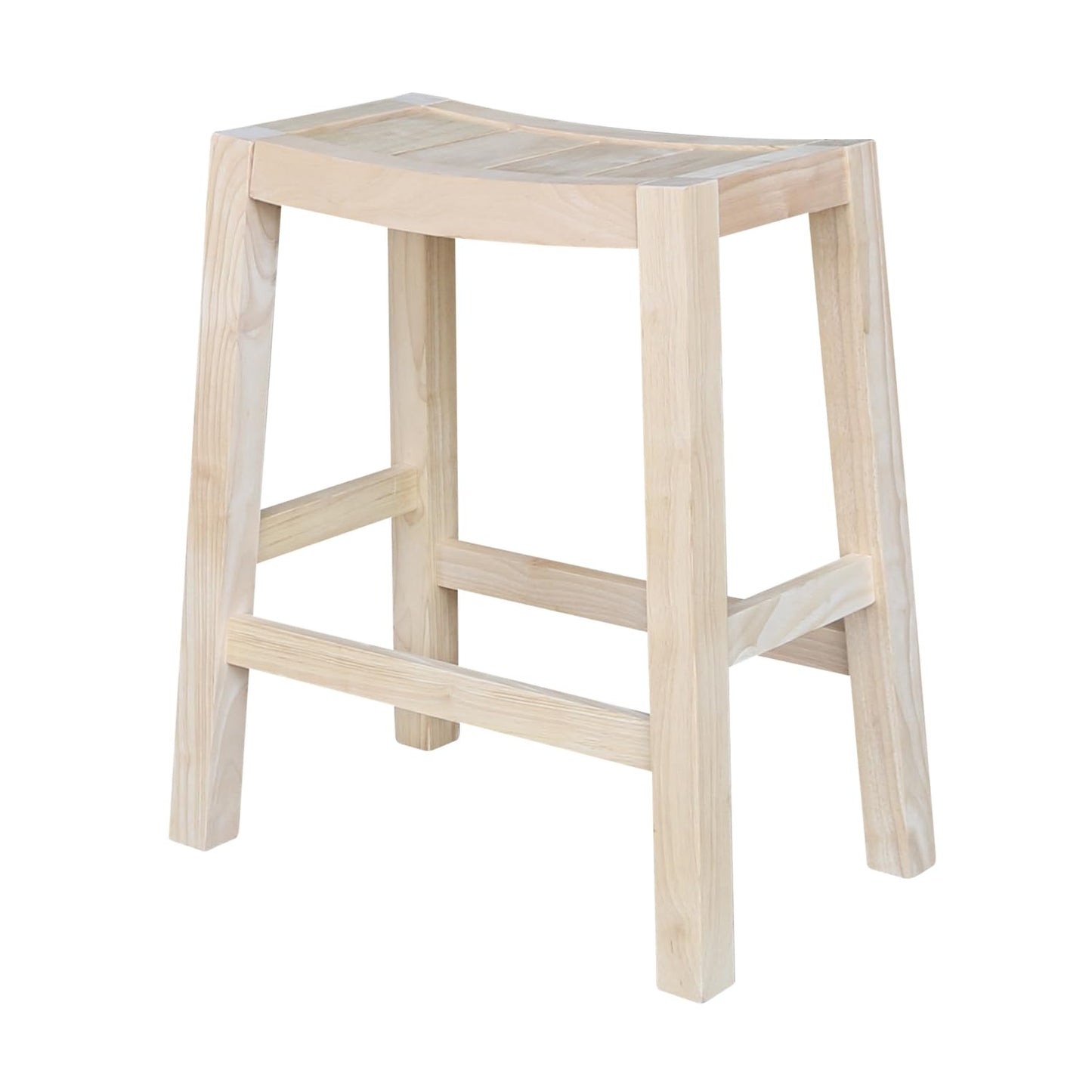 IC International Concepts International Concepts Ranch, 24-Inch, Ready to Finish Stool, Unfinished