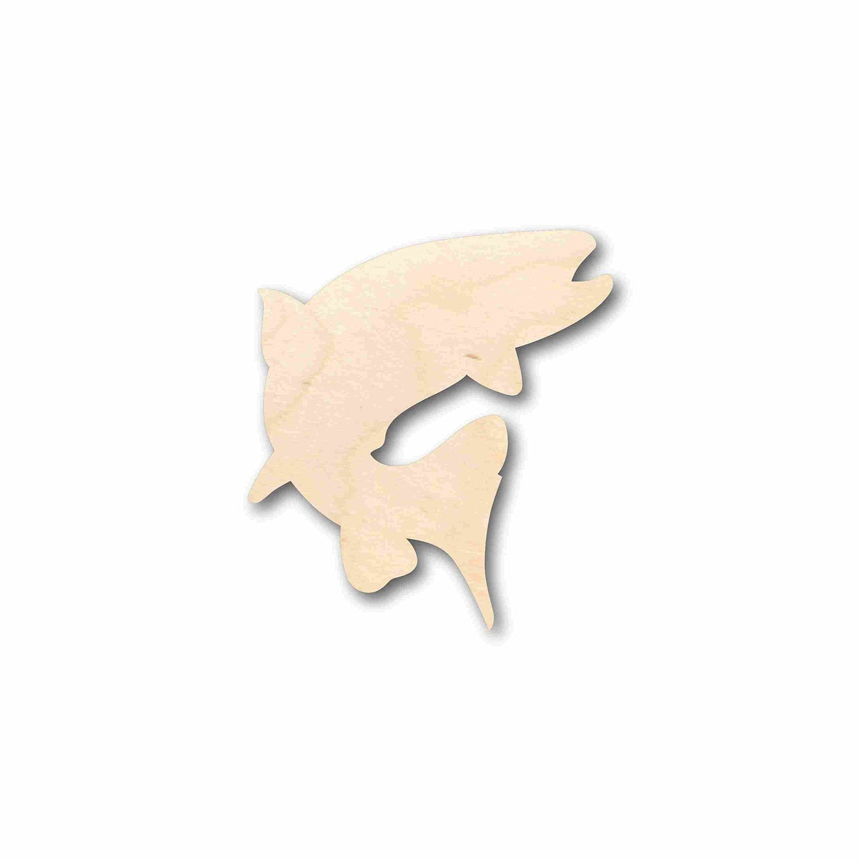 Unfinished Wood Trout Salmon Fish Silhouette - Craft- up to 24" DIY 12" / 3/4" 24 Hour Crafts