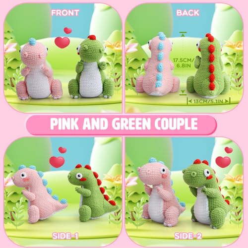 Blyrbnom Crochet Kit for Beginners Adults,Crochet Starter kit with Video Tutorials,Crochet Hook for Beginners Kids to Crochet Animal Kit,Knitting Blyrbnom